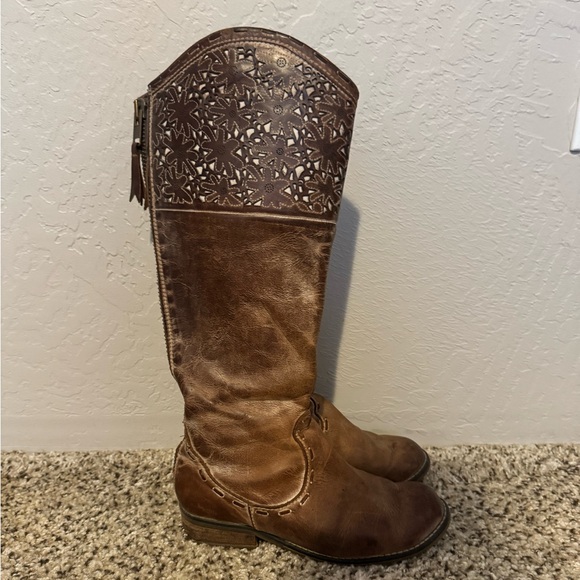 Corral Brown Leather Boots - Picture 1 of 4